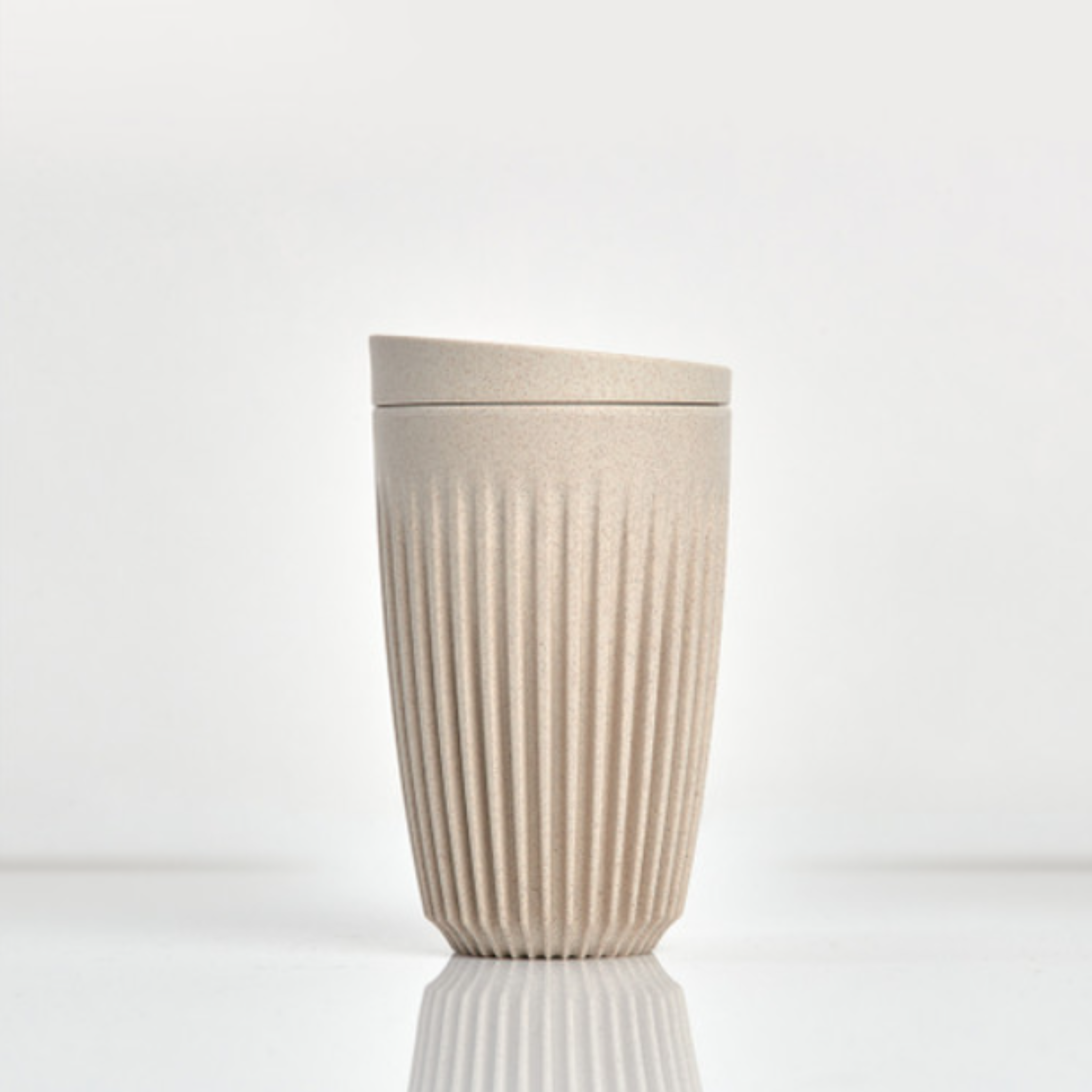 Huskee Cup - Natural Cup & Lid Combo