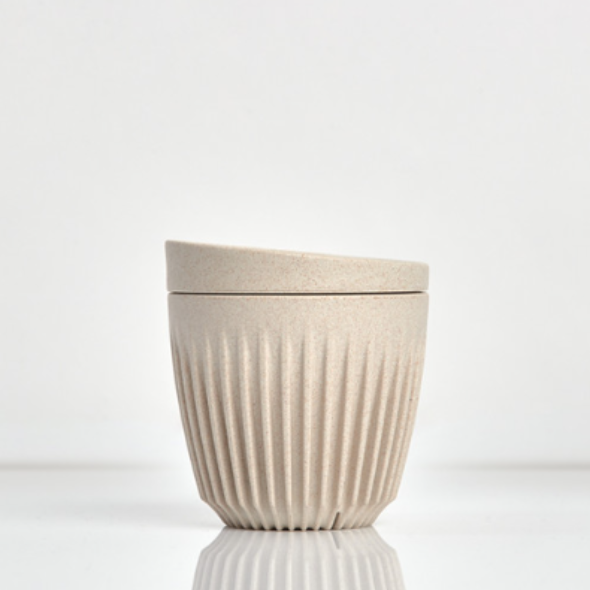 Huskee Cup - Natural Cup & Lid Combo