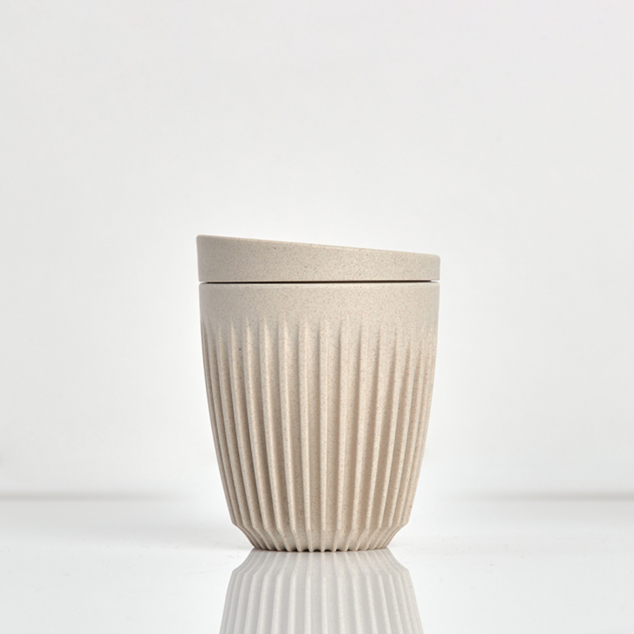 Huskee Cup - Natural Cup & Lid Combo