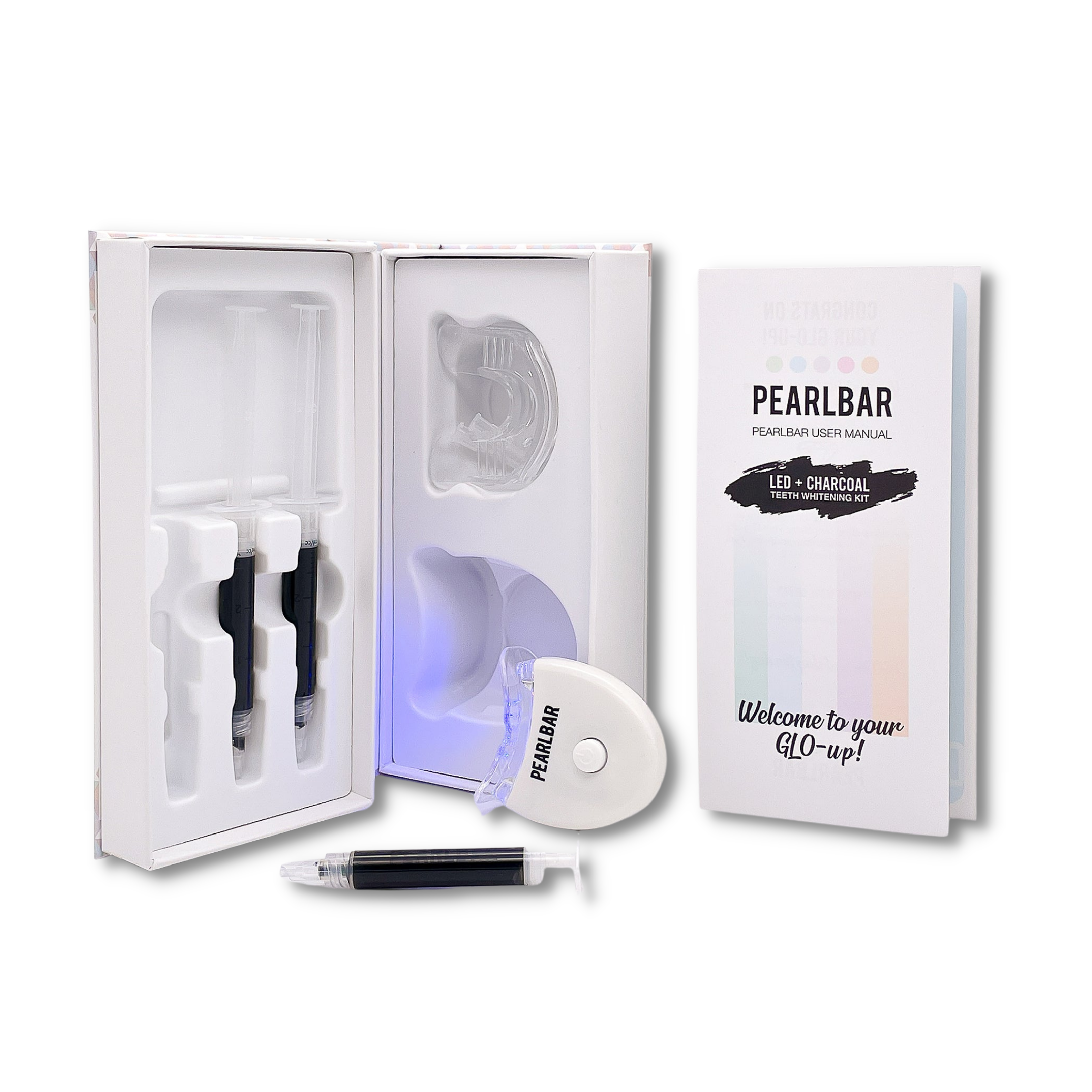 LED + Charcoal Teeth Whitening Kit
