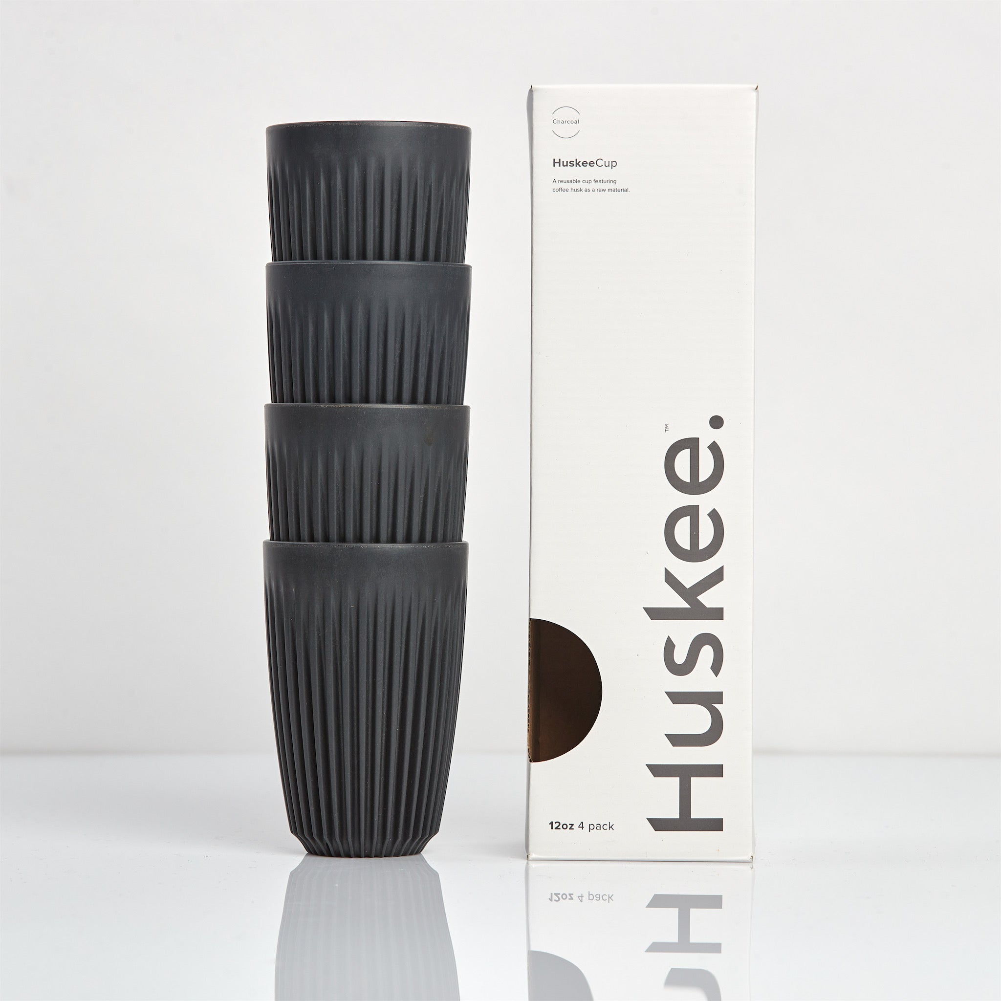 Huskee - Charcoal Cup 4 pack