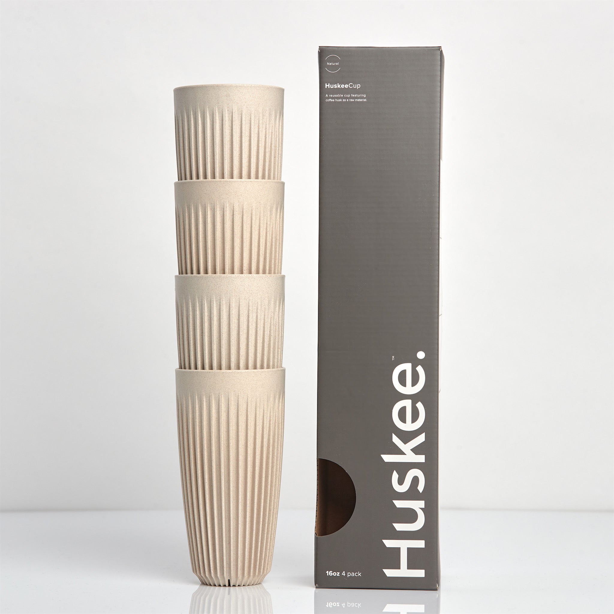 Huskee - Natural Cups 4 pack