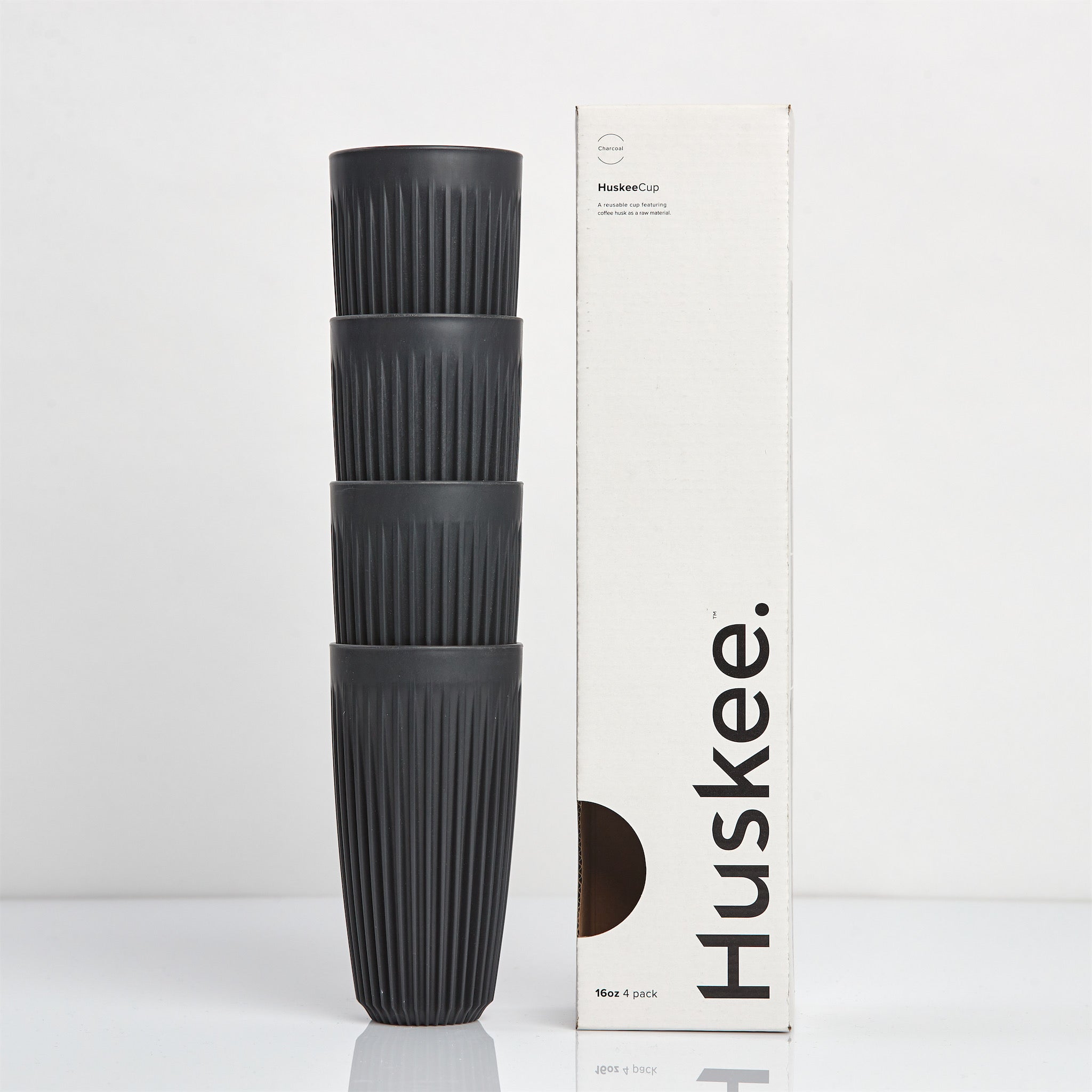 Huskee - Charcoal Cup 4 pack