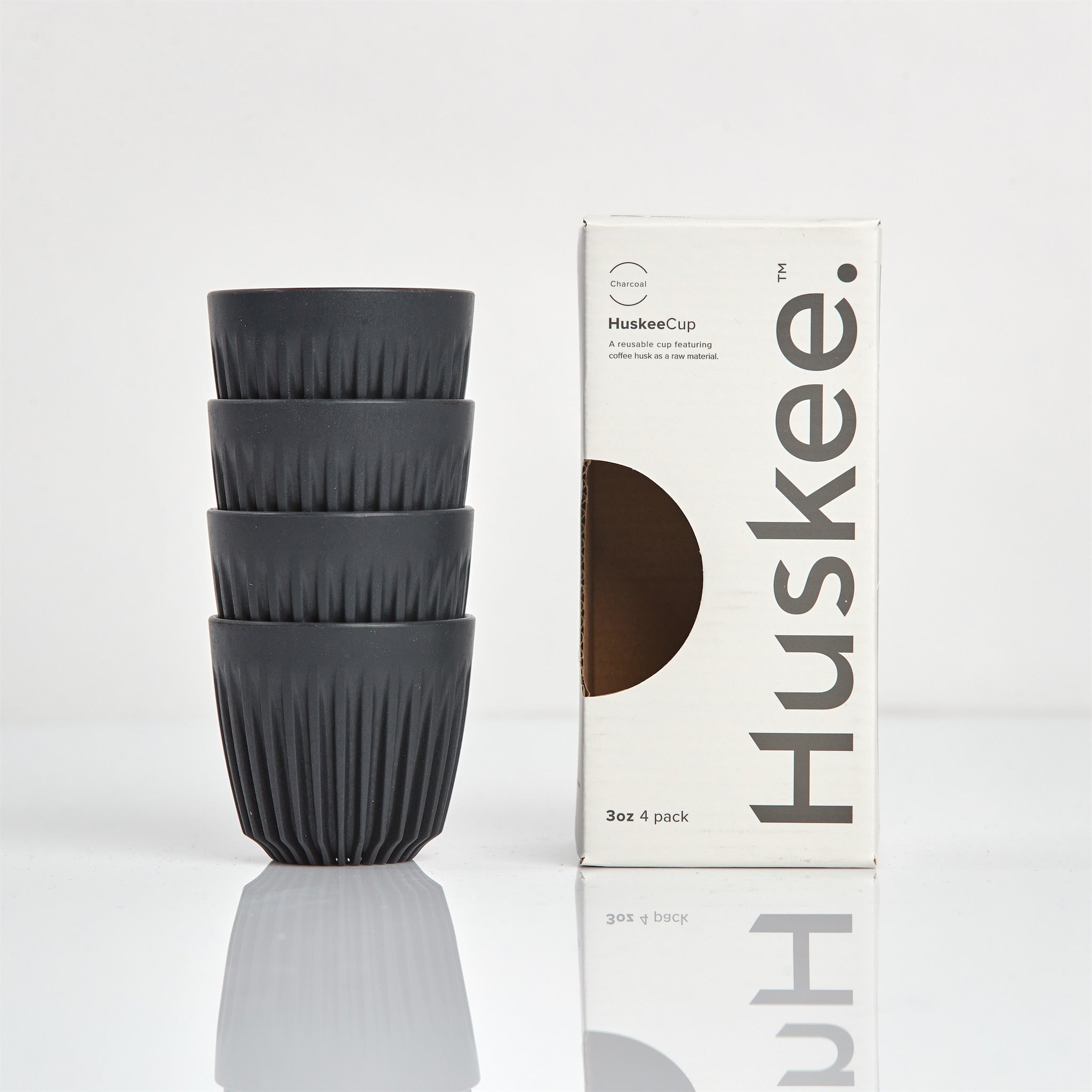 Huskee - Charcoal Cup 4 pack