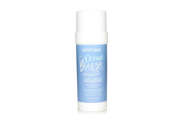 Ocean Breeze Prebiotic Natural Deodorant - Baking Soda Free