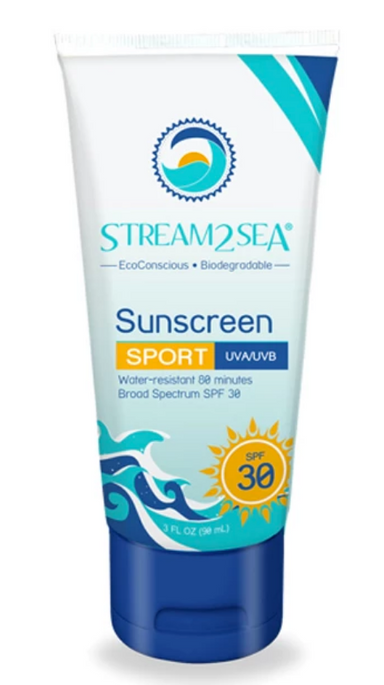 Stream2Sea Mineral, Biodegradable, Ocean and Coral reef safe 30 SPF Sunscreen